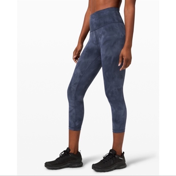 LULULEMON Wunder Train High-rise Crop 22" *diamond Dye In Diamond Size 6 - Picture 1 of 4